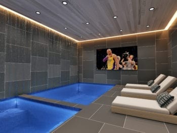 1047 N Bundy in Brentwood - Basement Spa Pool